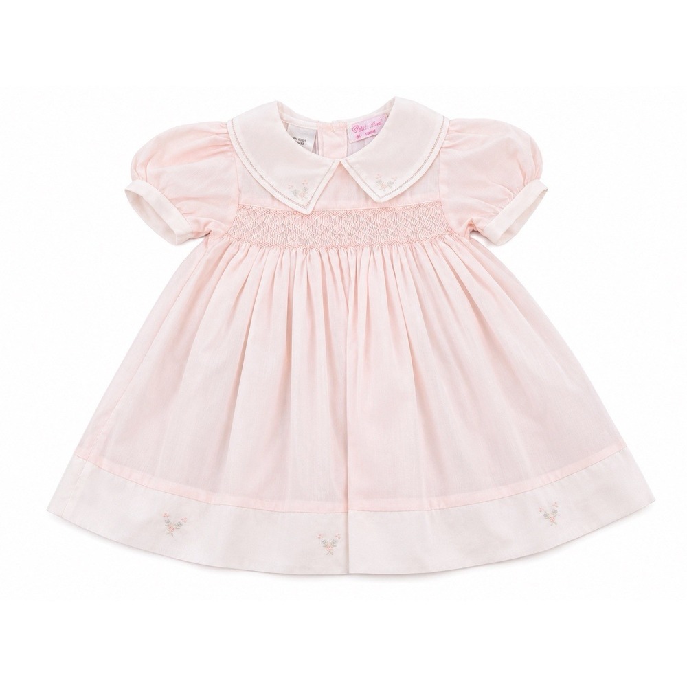 Petit Ami Dress 18M Pink Hand Smocked Vintage Style Embroidered Heirloom